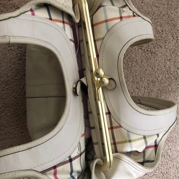 VINTAGE LEATHER COACH ergo pleated leather satchel - Picture 3 of 9